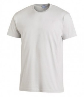 Camiseta Cuello Redondo Unisex Gris Plata